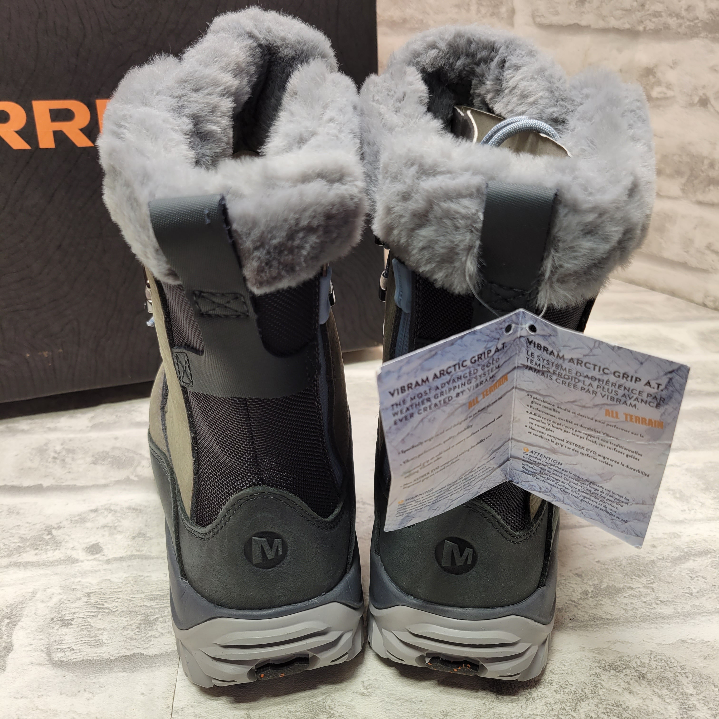 Merrell Women's Thermo Rhea Mid Waterproof Snow Boot (7.5, Granite 1) (7774554947822)